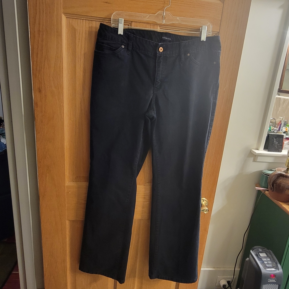 Black Straight-Leg Jeans